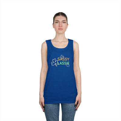 "SASSY LASSIE" - Unisex Heavy Cotton Tank Top