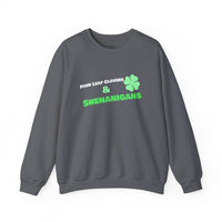 Load image into Gallery viewer, "Four Leaf Clovers &amp; Shenanigans" - Unisex Heavy Blend™ Crewneck Sweatshirt