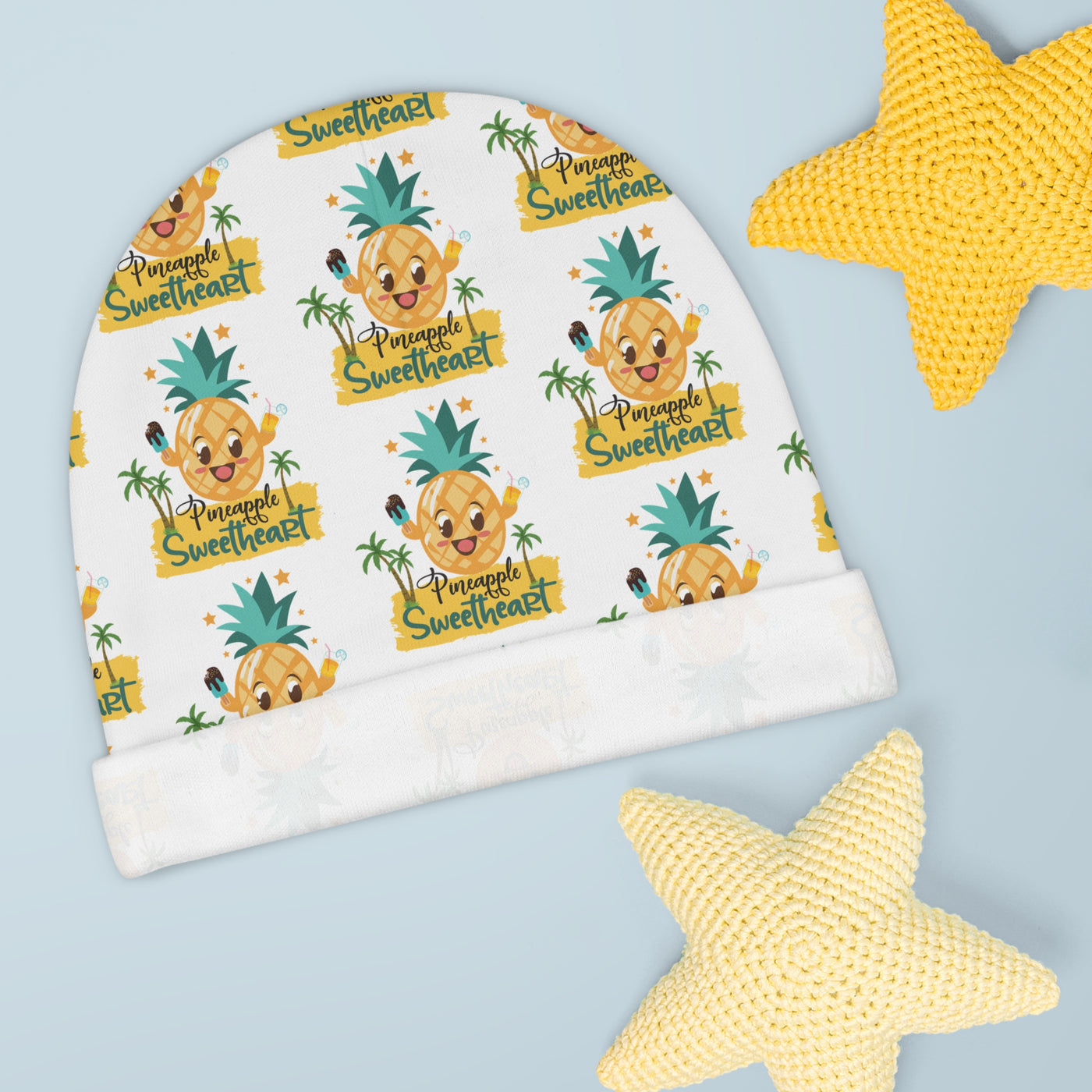 Pineapple Sweetheart - Baby Beanie (AOP)