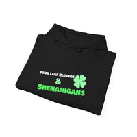 Load image into Gallery viewer, "Four Leaf Clovers &amp; Shenanigans" - Unisex Heavy Blend™ Hooded Sweatshirt