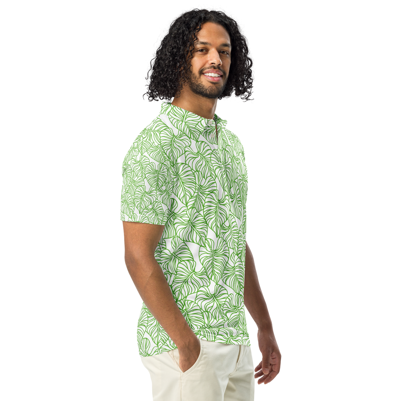 Green Leaves - Men's polo shirt