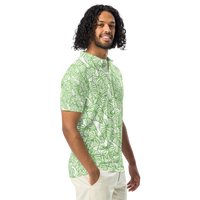 Load image into Gallery viewer, Green Leaves - Men's polo shirt